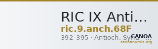 RIC IX Antioch 68F — CANOA