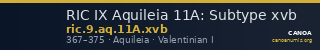 RIC IX Aquileia 11A: Subtype xvb — CANOA