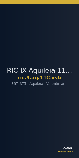RIC IX Aquileia 11C: Subtype xvb — CANOA
