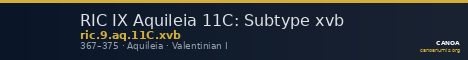 RIC IX Aquileia 11C: Subtype xvb — CANOA