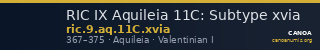 RIC IX Aquileia 11C: Subtype xvia — CANOA