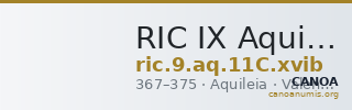 RIC IX Aquileia 11C: Subtype xvib — CANOA