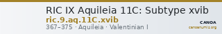 RIC IX Aquileia 11C: Subtype xvib — CANOA