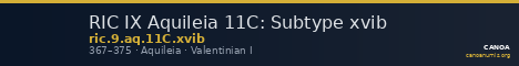 RIC IX Aquileia 11C: Subtype xvib — CANOA