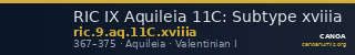 RIC IX Aquileia 11C: Subtype xviiia — CANOA