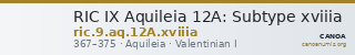 RIC IX Aquileia 12A: Subtype xviiia — CANOA