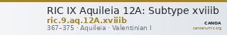 RIC IX Aquileia 12A: Subtype xviiib — CANOA