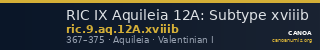 RIC IX Aquileia 12A: Subtype xviiib — CANOA