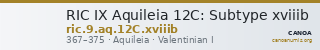 RIC IX Aquileia 12C: Subtype xviiib — CANOA