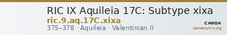 RIC IX Aquileia 17C: Subtype xixa — CANOA