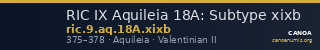 RIC IX Aquileia 18A: Subtype xixb — CANOA