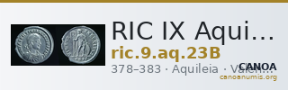 RIC IX Aquileia 23B — CANOA