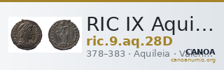 RIC IX Aquileia 28D — CANOA