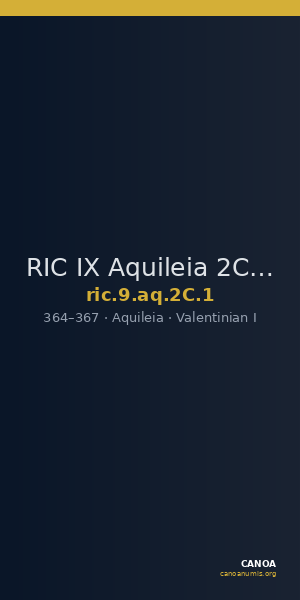 RIC IX Aquileia 2C: Subtype 1 — CANOA