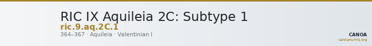 RIC IX Aquileia 2C: Subtype 1 — CANOA