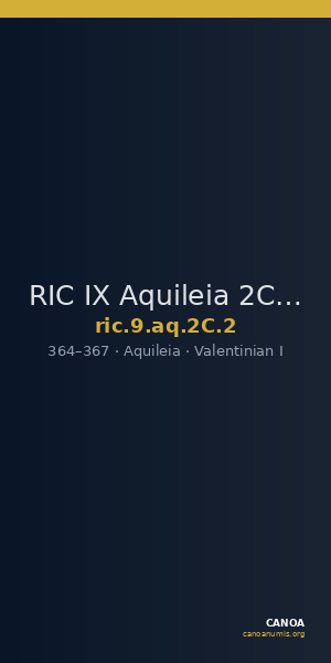 RIC IX Aquileia 2C: Subtype 2 — CANOA