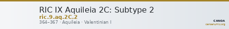 RIC IX Aquileia 2C: Subtype 2 — CANOA