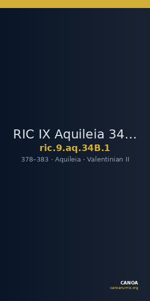 RIC IX Aquileia 34B: Subtype 1 — CANOA