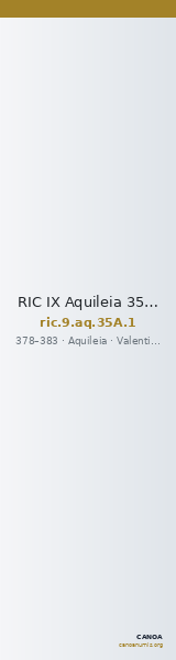 RIC IX Aquileia 35A: Subtype 1 — CANOA