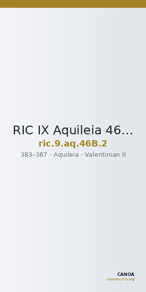 RIC IX Aquileia 46B: Subtype 2 — CANOA
