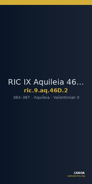 RIC IX Aquileia 46D: Subtype 2 — CANOA