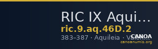 RIC IX Aquileia 46D: Subtype 2 — CANOA
