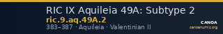RIC IX Aquileia 49A: Subtype 2 — CANOA