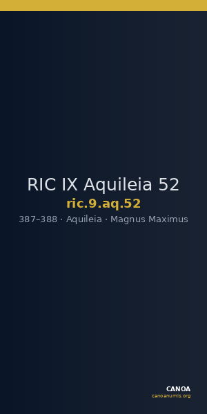 RIC IX Aquileia 52 — CANOA