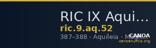 RIC IX Aquileia 52 — CANOA