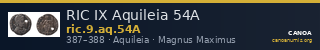 RIC IX Aquileia 54A — CANOA