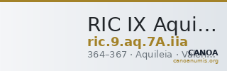 RIC IX Aquileia 7A: Subtype iia — CANOA