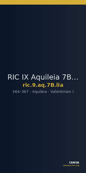 RIC IX Aquileia 7B: Subtype iia — CANOA