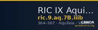 RIC IX Aquileia 7B: Subtype iiib — CANOA