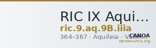 RIC IX Aquileia 9B: Subtype iiia — CANOA