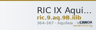 RIC IX Aquileia 9B: Subtype iiib — CANOA