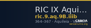 RIC IX Aquileia 9B: Subtype iiib — CANOA