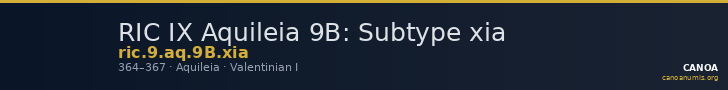 RIC IX Aquileia 9B: Subtype xia — CANOA