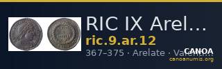 RIC IX Arelate 12 — CANOA