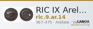 RIC IX Arelate 14 — CANOA