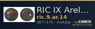 RIC IX Arelate 14 — CANOA