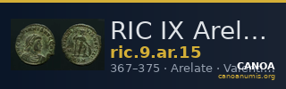 RIC IX Arelate 15 — CANOA