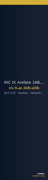 RIC IX Arelate 16B: Subtype xiiib — CANOA