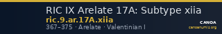 RIC IX Arelate 17A: Subtype xiia — CANOA