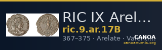 RIC IX Arelate 17B — CANOA