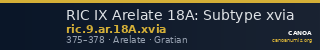 RIC IX Arelate 18A: Subtype xvia — CANOA