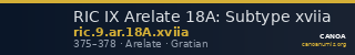 RIC IX Arelate 18A: Subtype xviia — CANOA