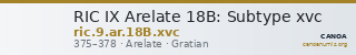 RIC IX Arelate 18B: Subtype xvc — CANOA