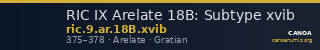 RIC IX Arelate 18B: Subtype xvib — CANOA