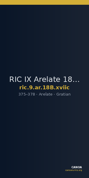RIC IX Arelate 18B: Subtype xviic — CANOA