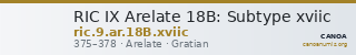 RIC IX Arelate 18B: Subtype xviic — CANOA